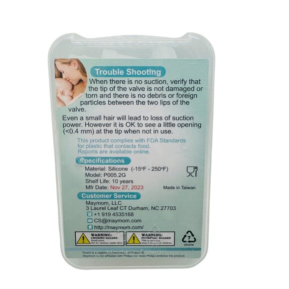 Maymom Duckbill Valve Set x6 Philips AVENT Comfort, Spectra S1/S2/9 - Picture 2 of 4